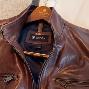 Daniel Cremieux Dark Brown Leather Jacket